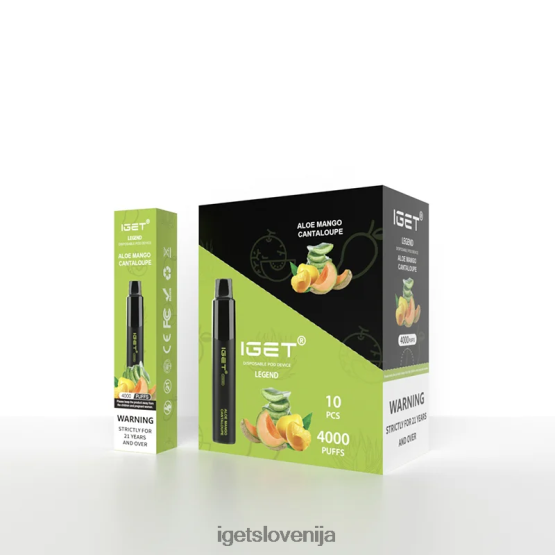 IGET Vape Flavours legenda 4000 vdihov aloe mango dinja PPH6J346